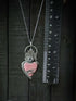Colgante Corazon Sagrado Rodocrosita - Anillarte